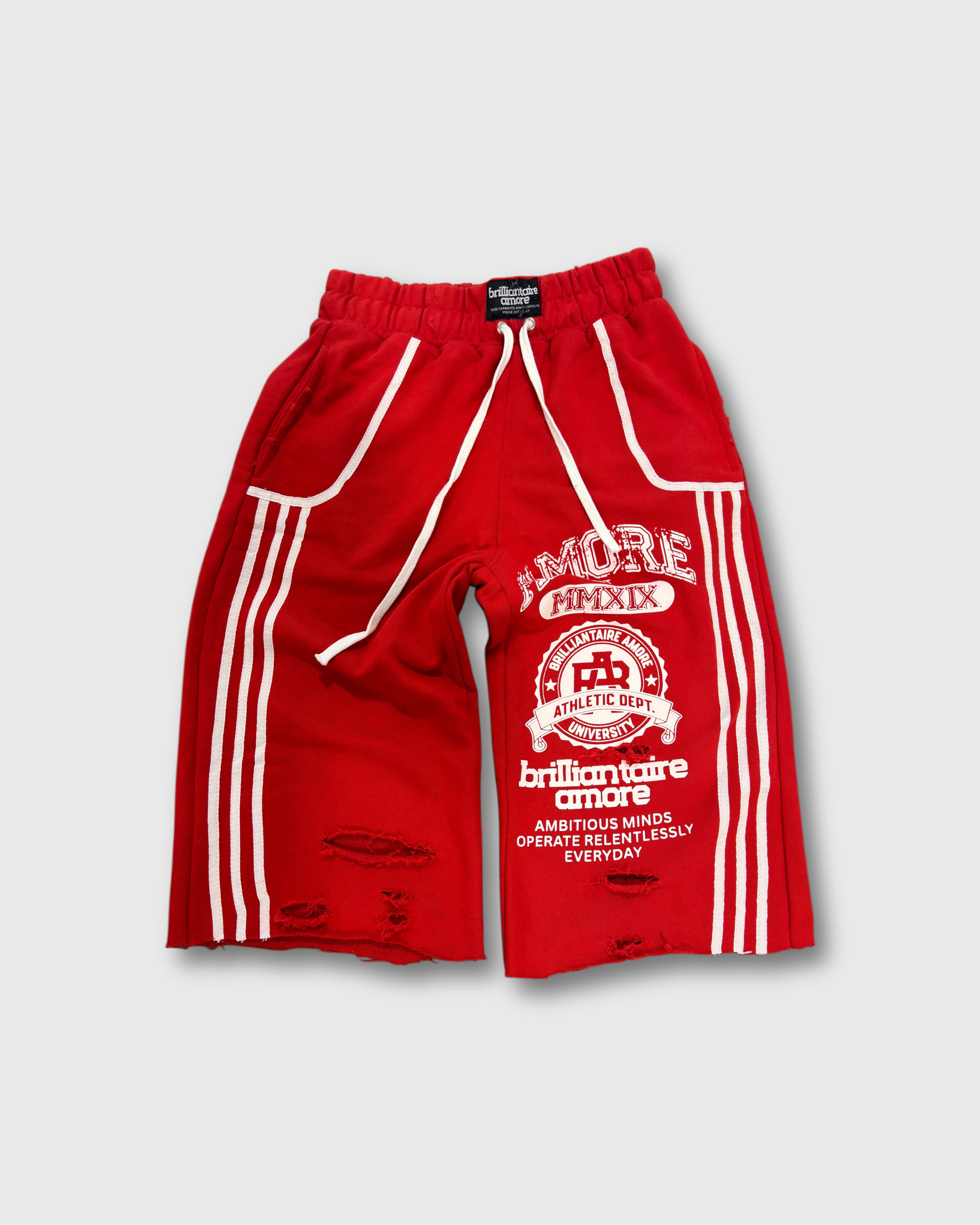 AMORE 3/4 Shorts [RED]