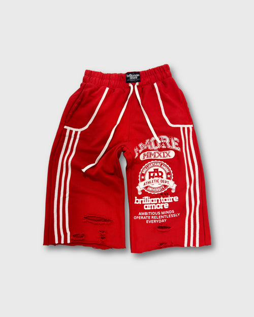 AMORE 3/4 Shorts [RED]